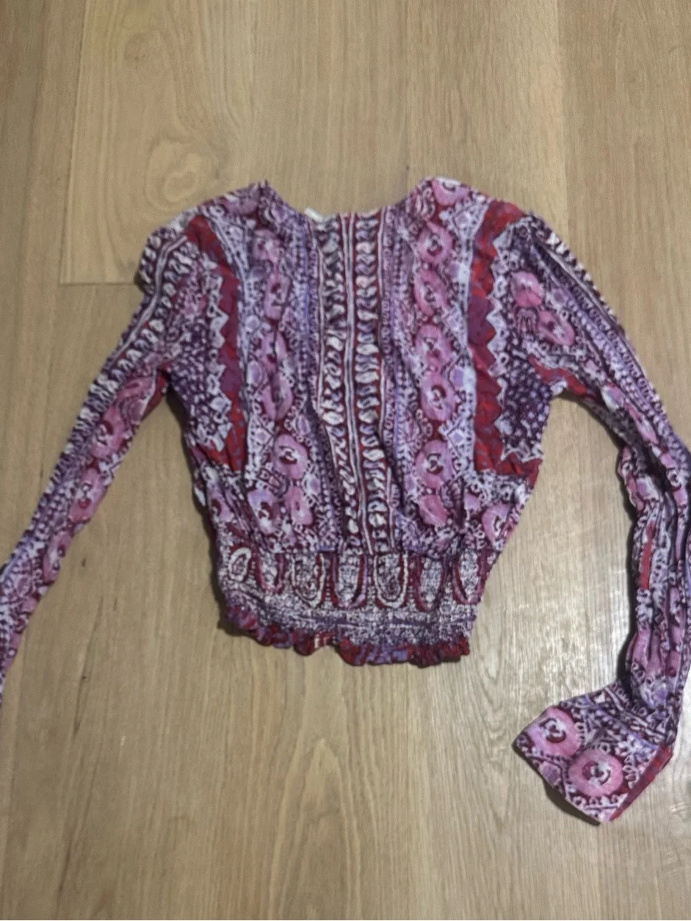 Free People Wild and Free Paisley Crop Top